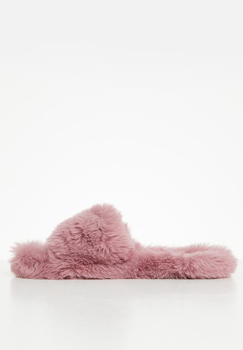 dailyfriday - Open toe soft touch slipper - pink
