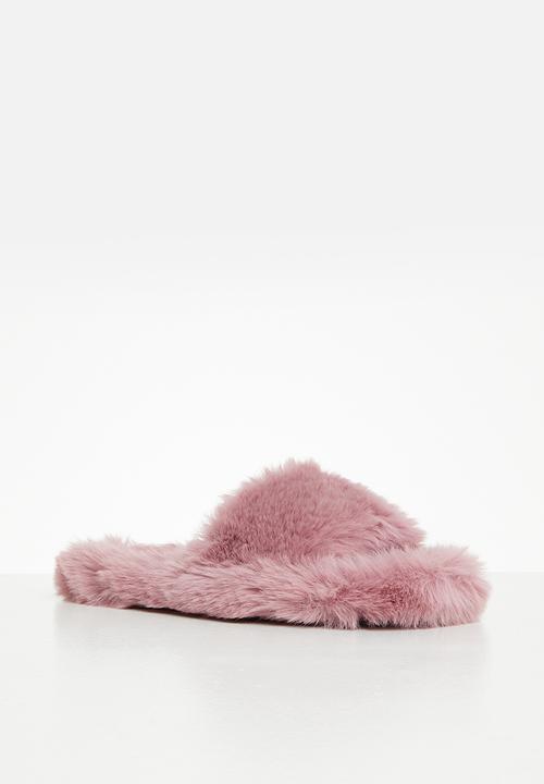 dailyfriday - Open toe soft touch slipper - pink