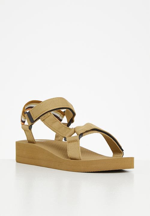 Tom Tom - Rainbow chunky flatform sandal - taupe multi