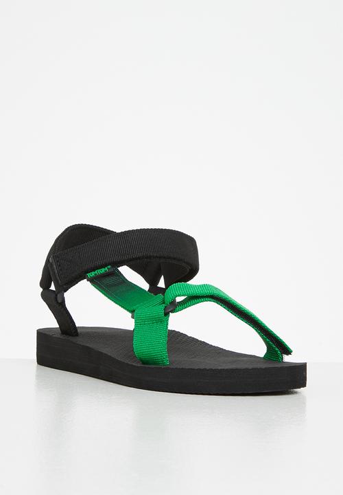 Tom Tom - Dream fade velcro strap sandal - green & black