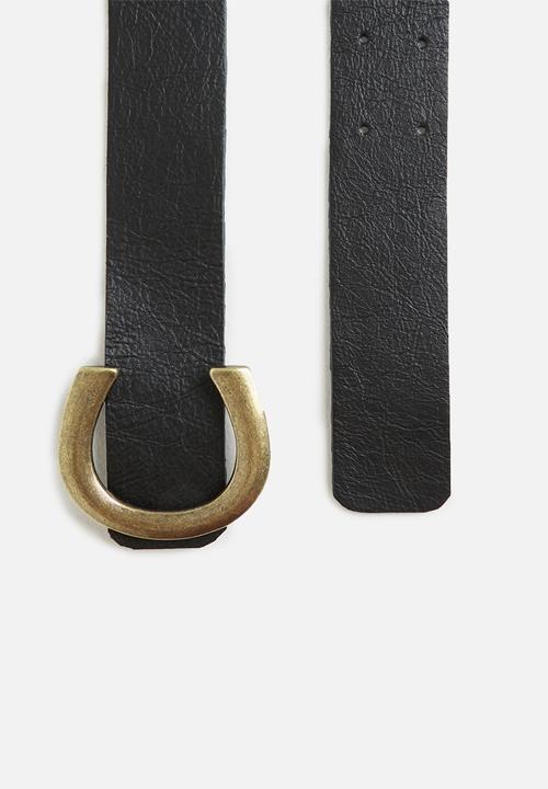 Superbalist - Daisy leather belt - black