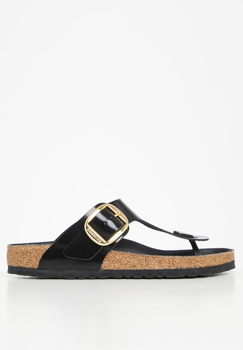 Birkenstock - Gizeh bb high shine natural leather regular - black