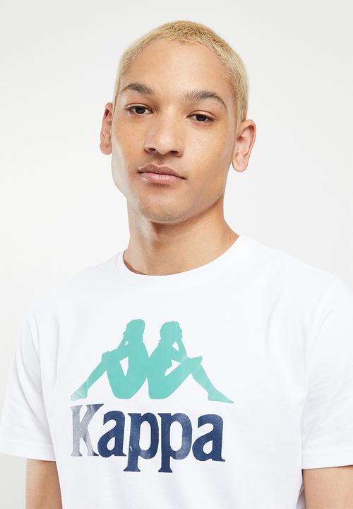 KAPPA - Authentic dugeys - white green dusty blue insignia