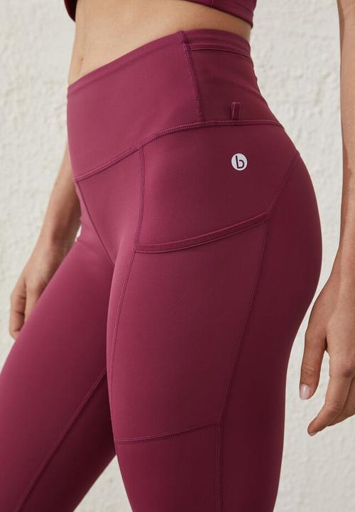 Cotton On - Smoothing explorer tight - red plum