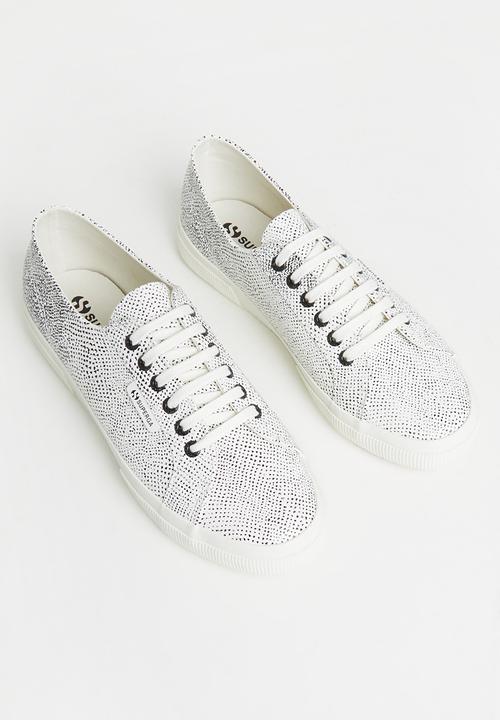 SUPERGA - Superga - a03 white avorio/black snake