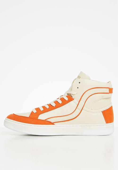 Superdry. - Vegan basket ov high trainer - oatmeal/spiced orange