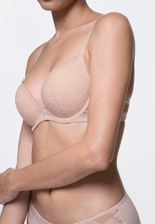 DORINA - Rue 2pack push up plunge - pink & black