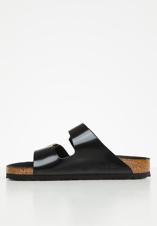 Birkenstock - Arizona bb high shine natural leather regular - black