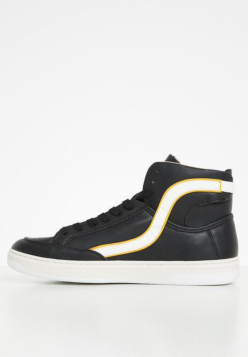 Superdry. - Vegan basket ov high trainer - black/white