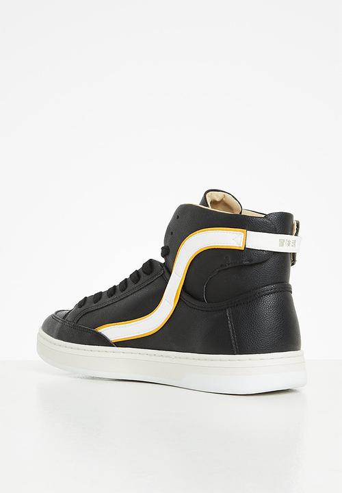 Superdry. - Vegan basket ov high trainer - black/white