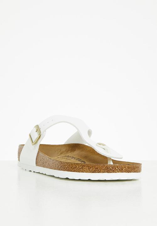 Birkenstock - Gizeh birko-flor patent regular - white
