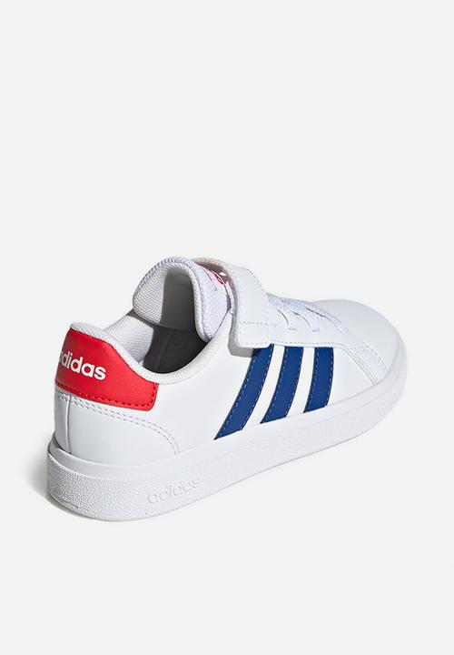 adidas Performance - Grand court 2.0 el k - ftwr white, team royal blue & vivid red