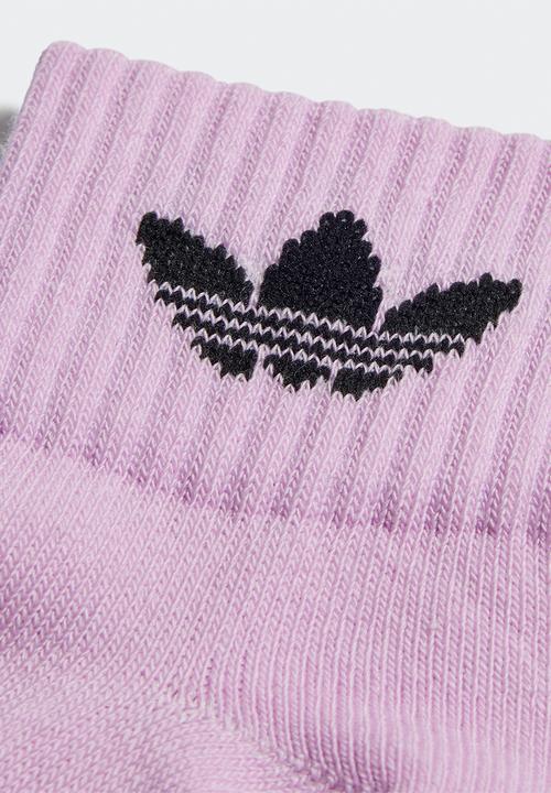 adidas Originals - Kids ankle sock - bliss lilac, semi mint rush & black