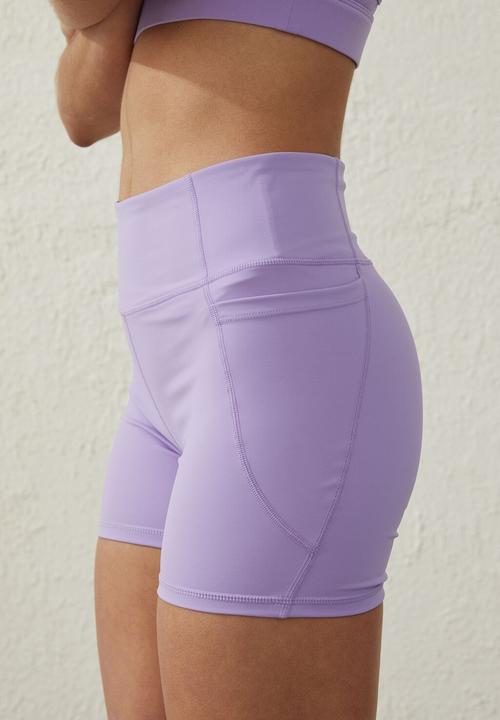 Cotton On - Smoothing pocket shortie short - purple pansy