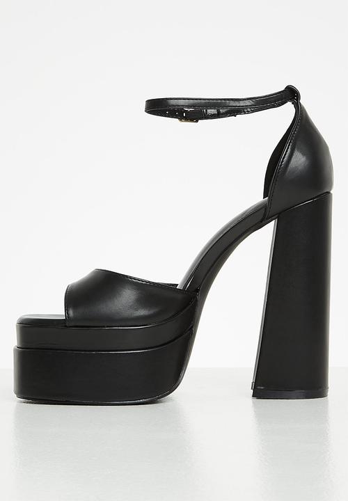 SIMMI London - Robin - 4 platform block heel - black