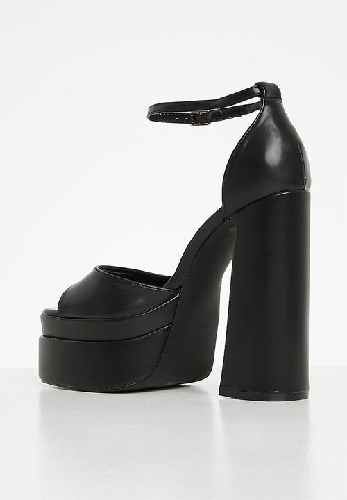 SIMMI London - Robin - 4 platform block heel - black