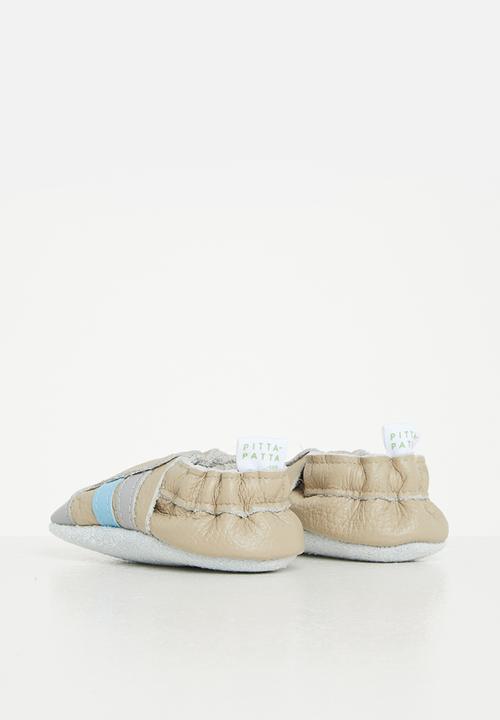 Pitta-Patta Shoes - Sporty boys shoes - stone