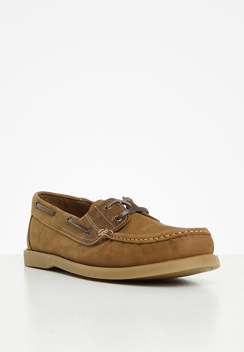 Grasshoppers - Josh leather slip-on - dark brown