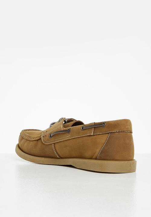 Grasshoppers - Josh leather slip-on - dark brown