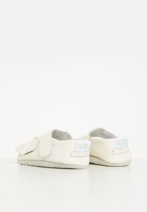 Pitta-Patta Shoes - Baby girls bow pump - ivory