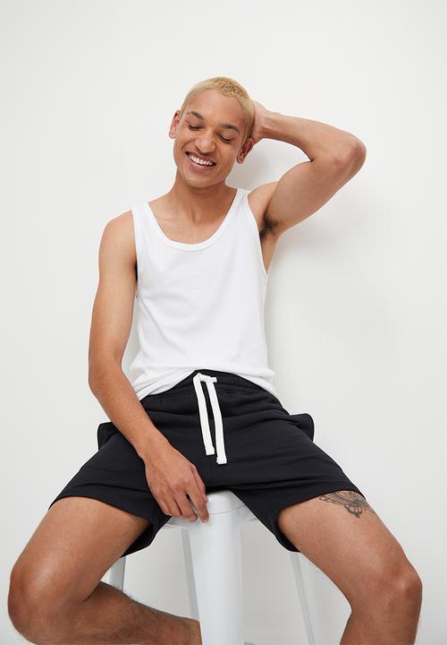 STYLE REPUBLIC - Fleece lounge short - black