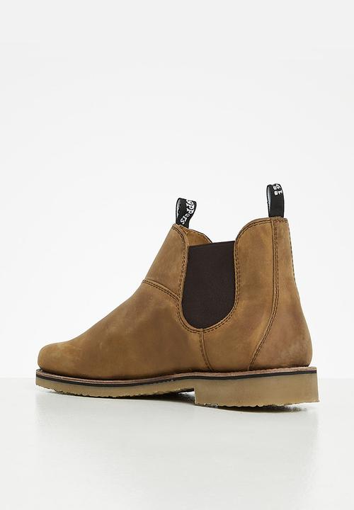 Grasshoppers - Logan leather chelsea boot - dark brown