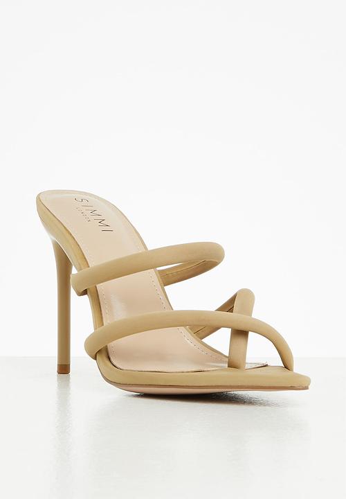 SIMMI London - Joella - 3 toe loop stiletto mule - beige