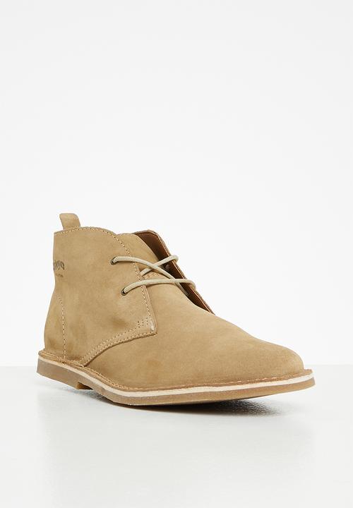 Grasshoppers - Mateo Buck Suede Mushroom