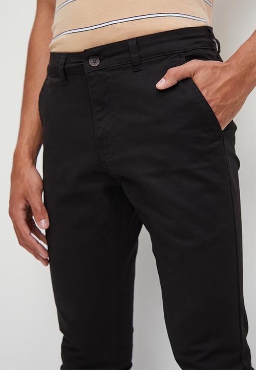 STYLE REPUBLIC - Marshall skinny chino - black