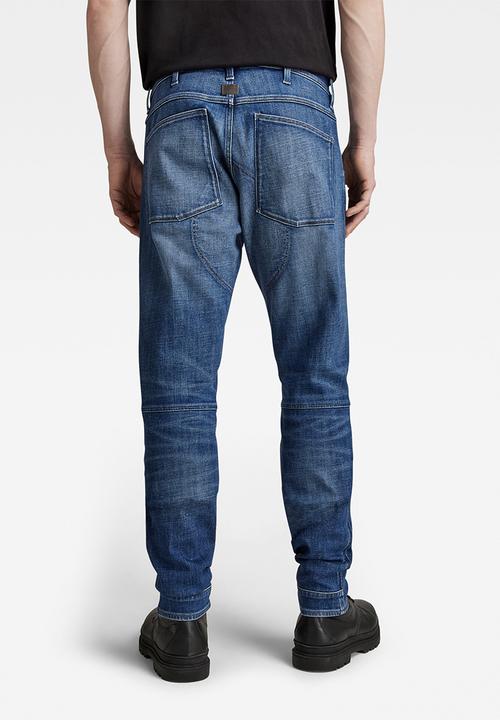 G-STAR - 5620 3d zip knee skinny - faded water