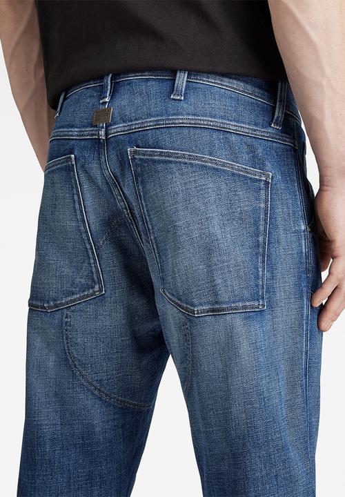 G-STAR - 5620 3d zip knee skinny - faded water