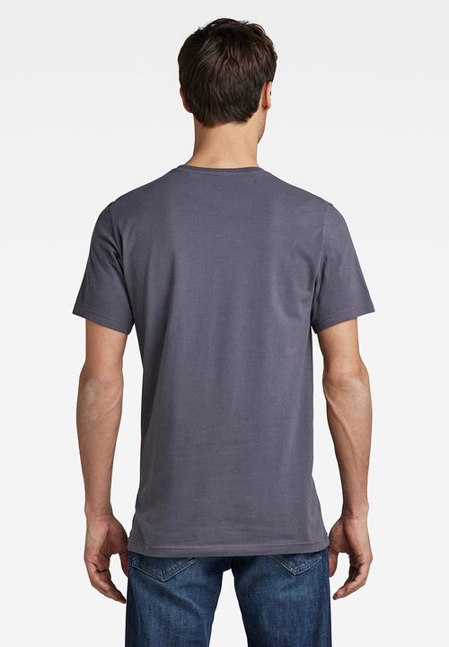 G-STAR - Slim base r t short sleeve - fantem blue