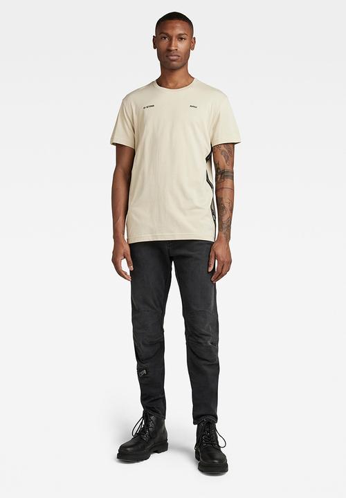 G-STAR - Logo tape r t - brown rice