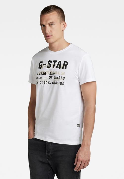 G-STAR - Stencil originals r t - white