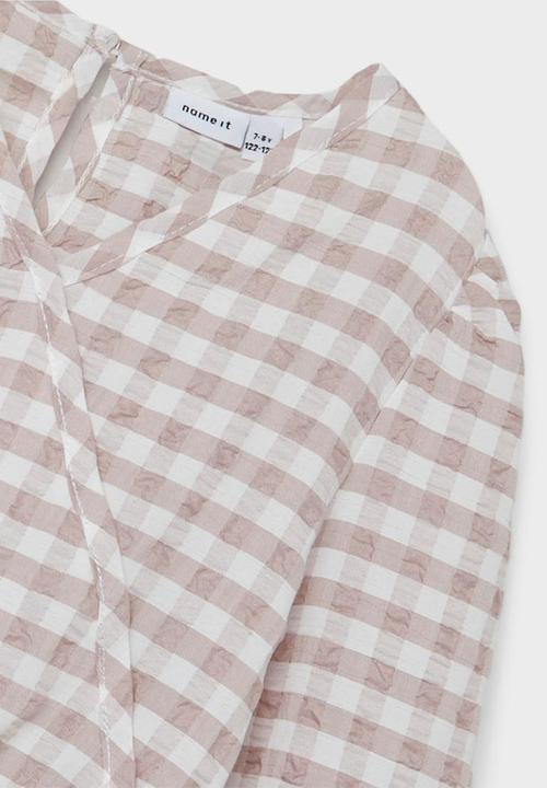 Name It - Girls puff sleeve blouse - beige