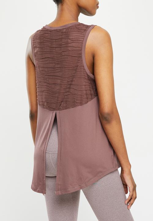 PUMA - Maternity studio trend relaxed tank - dusty plum