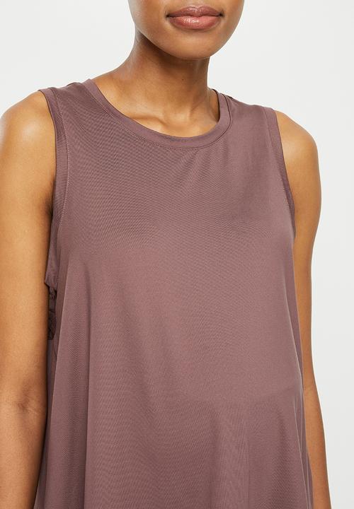 PUMA - Maternity studio trend relaxed tank - dusty plum