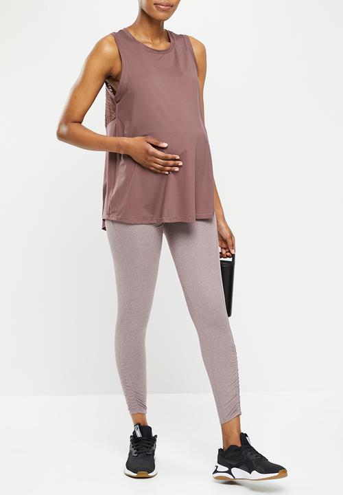 PUMA - Maternity studio trend relaxed tank - dusty plum