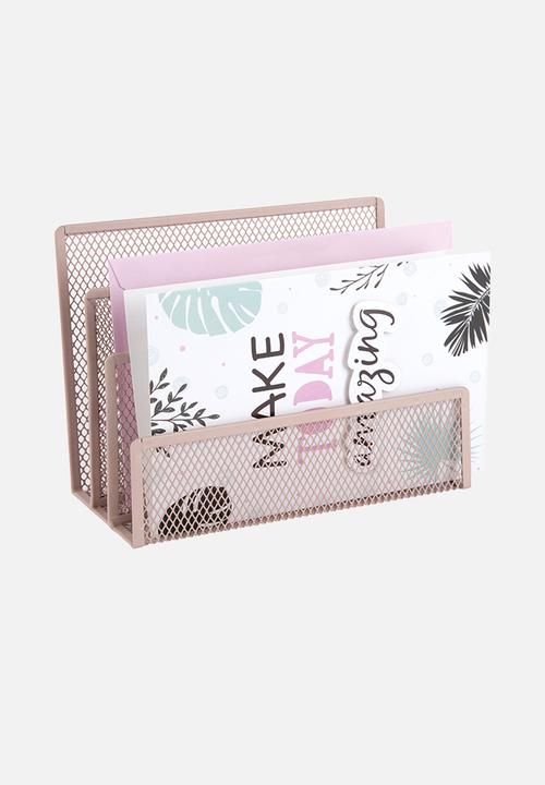 Present Time - Letter holder - light pink