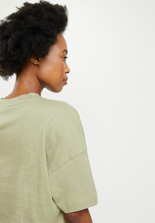PUMA - Re: collection relaxed tee - pebble gray heather