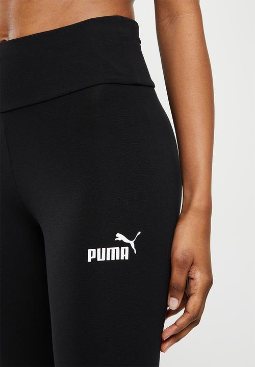 PUMA - Puma power colorblock leggings - puma black / salmon