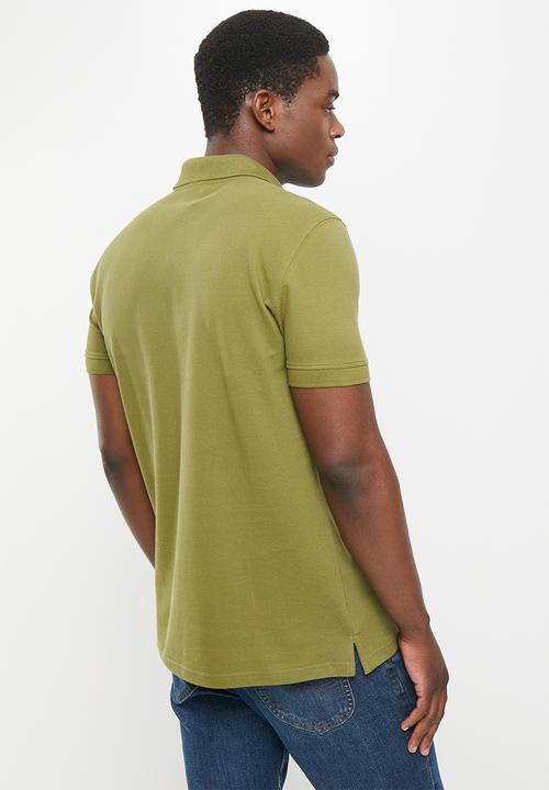 Hi-Tec - Men's pique polo - olive drab