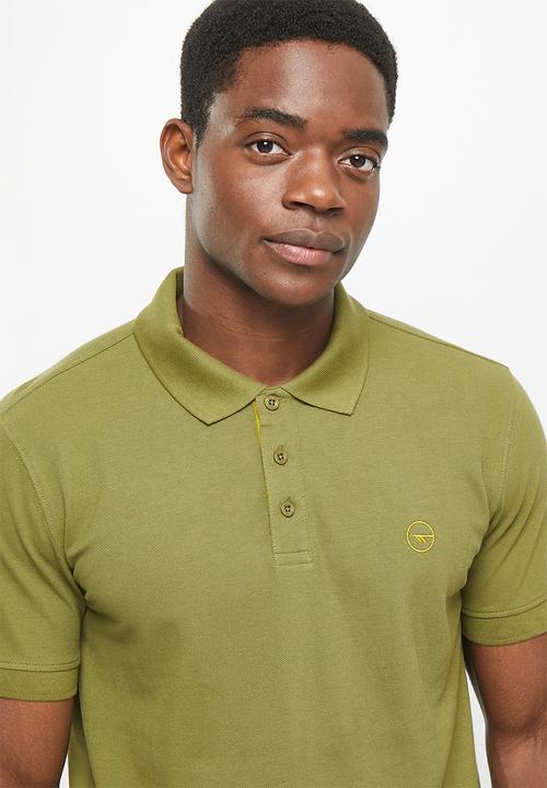 Hi-Tec - Men's pique polo - olive drab