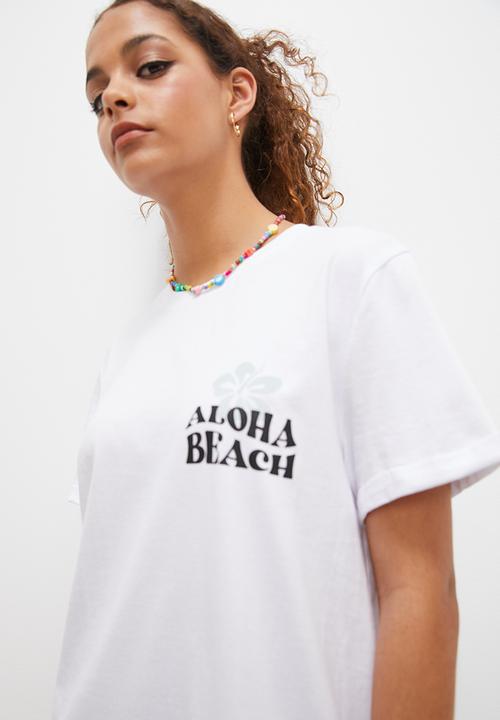 Blake - T-shirt dress mini - white