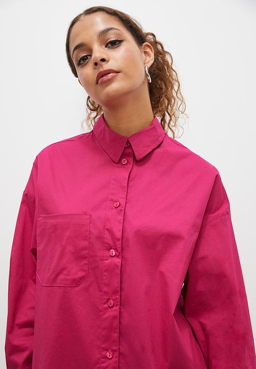 Blake - Oversized shirt - cerise pink