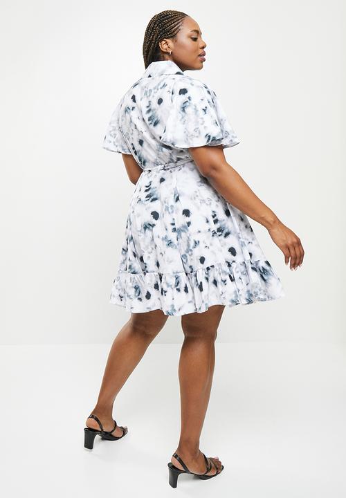 AMANDA LAIRD CHERRY - Plus epping dress -  white & black
