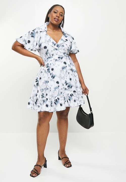 AMANDA LAIRD CHERRY - Plus epping dress -  white & black