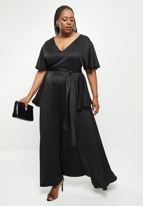 AMANDA LAIRD CHERRY - Plus bakoven dress - black