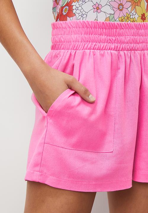 Blake - Linen shorts - sweet pink