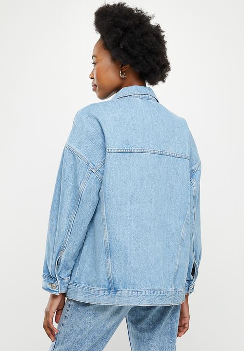 MANGO - Jacket dafne - mid blue